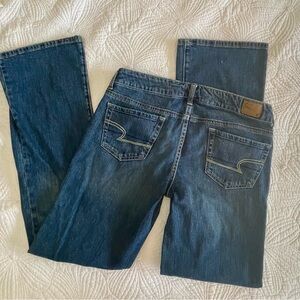 Vintage American Eagle Low Rise Y2K favorite boyfriend Blue Stretch Jeans